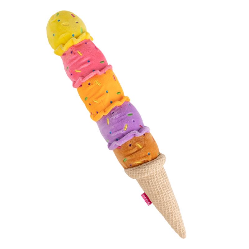 QMonster Dog Ice Cream Sound Toy - Colorful, Slow Rebound, Stress Relief