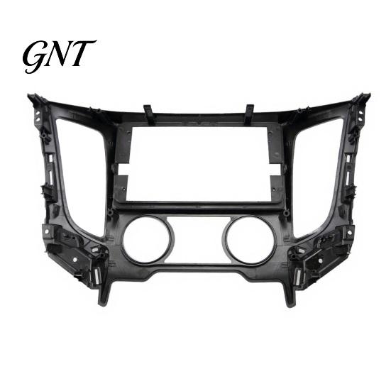 Dashboard Console Trim Adapter 9 Inch Car Radio Fascia Frame for TRITON 2015, Navigation Panel Double Din Stereo Mounting Manual/Auto AC, Install
