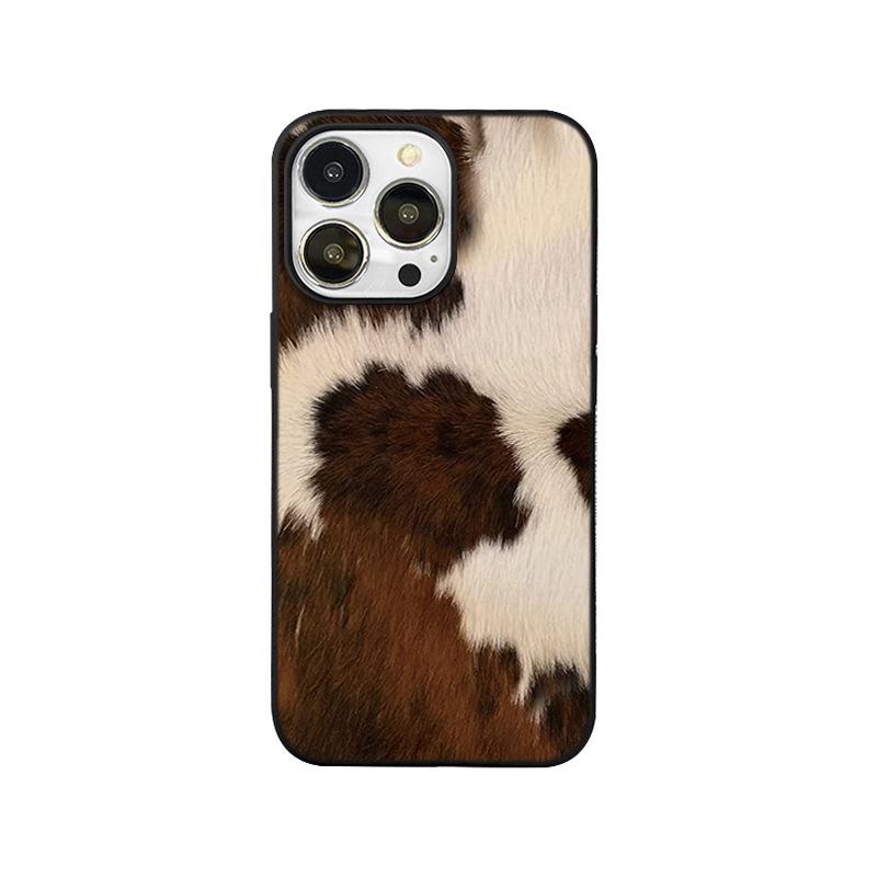

Матовый черный чехол для телефона с принтом коровы для Apple iPhone 13/12 Pro Max/14/11/XS Max/XR 7 Plus/8 Plus