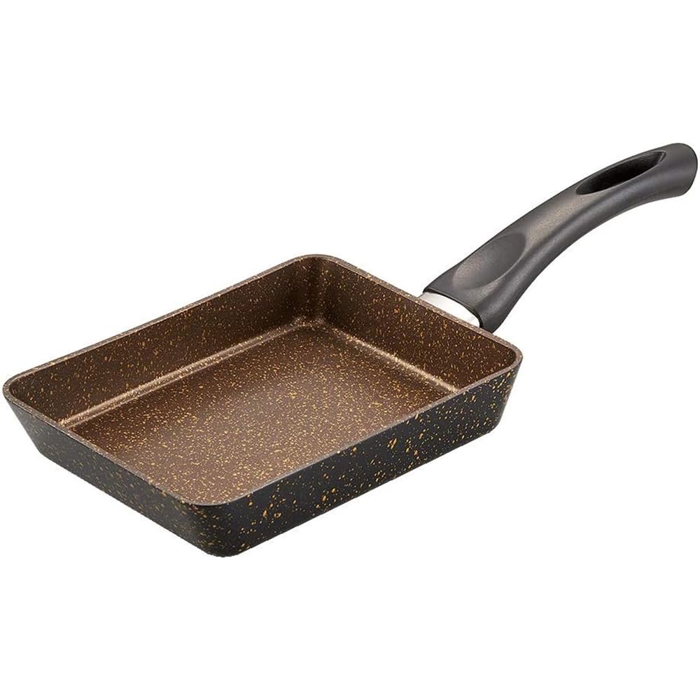 iMedia Egg Frying Egg Gold IH Marble Coated Marble Coated Kitchen Supplies Pan, Pan, Marble, Compatible, Pan, Finish, Stir-fry Pan,