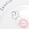 100% 925 Solid Real Sterling Silver Fine Jewelry Moon Star CZ Cocktail Opening Ring Sizable For Women Girl Gift
