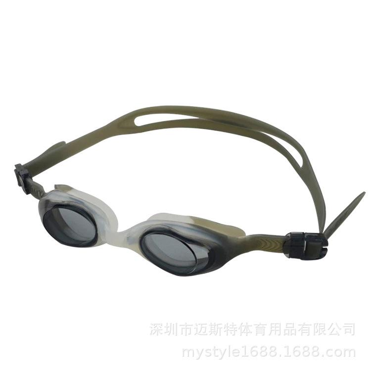 

Teenage swimming goggles and caps, anti-fog, leak-proof, high-definition swimming glasses for boys and girls, diving goggles equipment by Meister серый