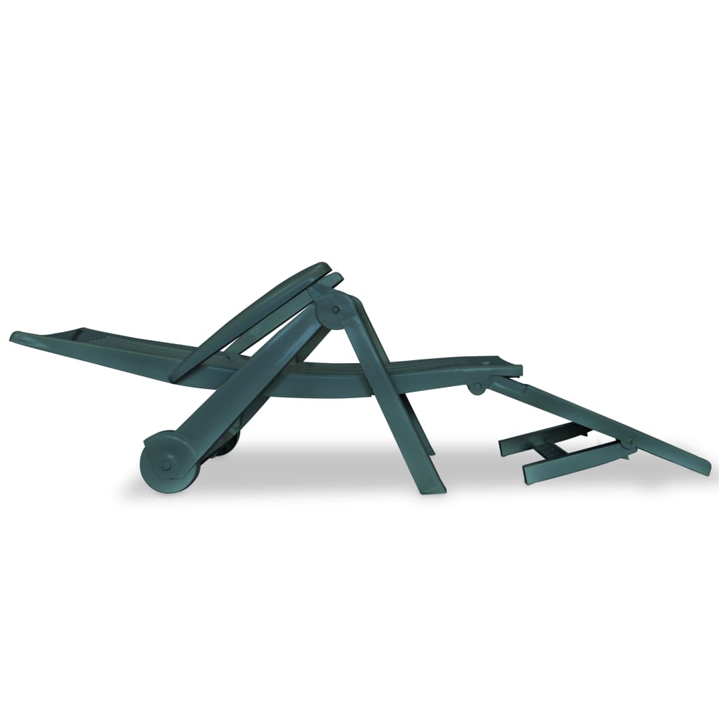 Loungers Sun Lounger With Footrest Plastic