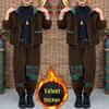 Cord-Kapuzenjacke & Hose Set mit Flanellfutter – Große Größen, Locker & Stilvoll für Herbst/Winter.