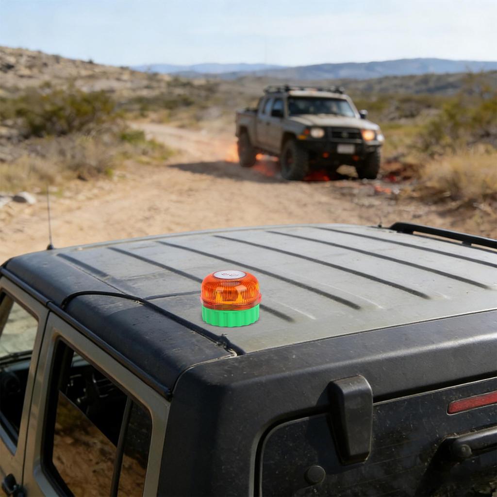 Car Magnetic LED Strobe Lights Auto Emergency Flashing Safety Lights Road Trip Night Driving Gear for SUV RV, Fleet & Enthusiast