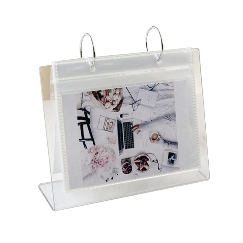 Premium Vertical DIY Photo Album Large Capacity for Ideal for Displaying Photos Postcards Stylish Acrylic Desk Ornaments