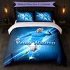 Set Biancheria da Letto Personalizzato con Nome Erling Haaland 1 Copripiumino + 2 Federe Logo Calcio Regalo Personalizzato per Occasioni Speciali Decorazione Camera da Letto