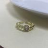 Ring Adjustable Fashionable With Unique Geometric Design For Womens Chic Style