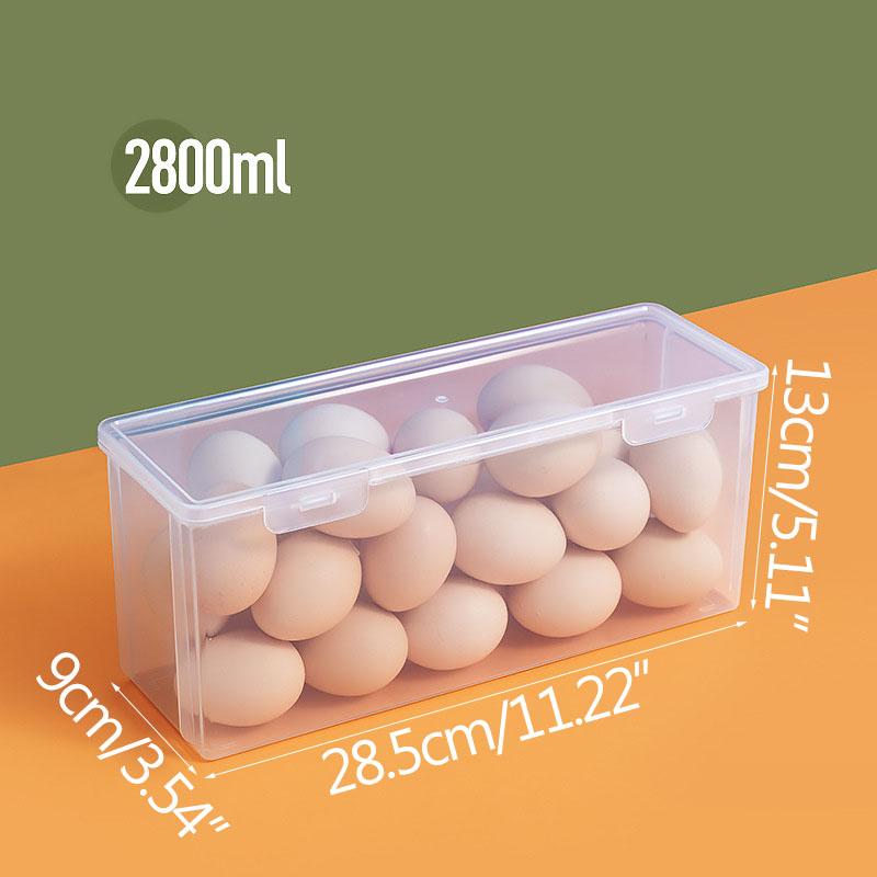

Кухонные принадлежности, ящик для хранения в холодильнике, пластиковый контейнер для яиц, овощи, фрукты, контейнеры для хранения еды, органайзеры для холодильника, коробки B-2800ML