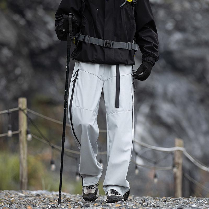 

Мужские брюки карго на флисовой подкладке - Осень/Зима Свободный крой Стиль десантника M