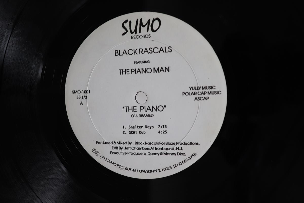 

12inch Record BLACK RASCALS THE PIANO MAN The Piano SMO1001 Sumo Records 1993 US Dance Electronica Used