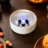 Kids Sensory Play Halloween Glitter Dumpling Squeeze Toy, Spooky Ghost Pumpkin with Steamer, Cute Durable Stress Balls Slow Rising Bun Fidget Toy LED