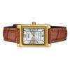Casio Bracelet en Cuir Marron Analogique Standard Cadran Argent Quartz Montre Femme LTP-1234GLL-7A