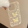 Elegant floral butterfly case suitable for iPhone 17, Apple 15 Pro Max, 16, 13, 11, with a fresh and 3D soft design