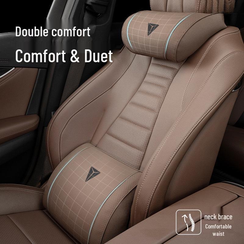 Deep Blue Car Headrest & Lumbar Support Set (S07/S05/SL03/L07/G318/S09)