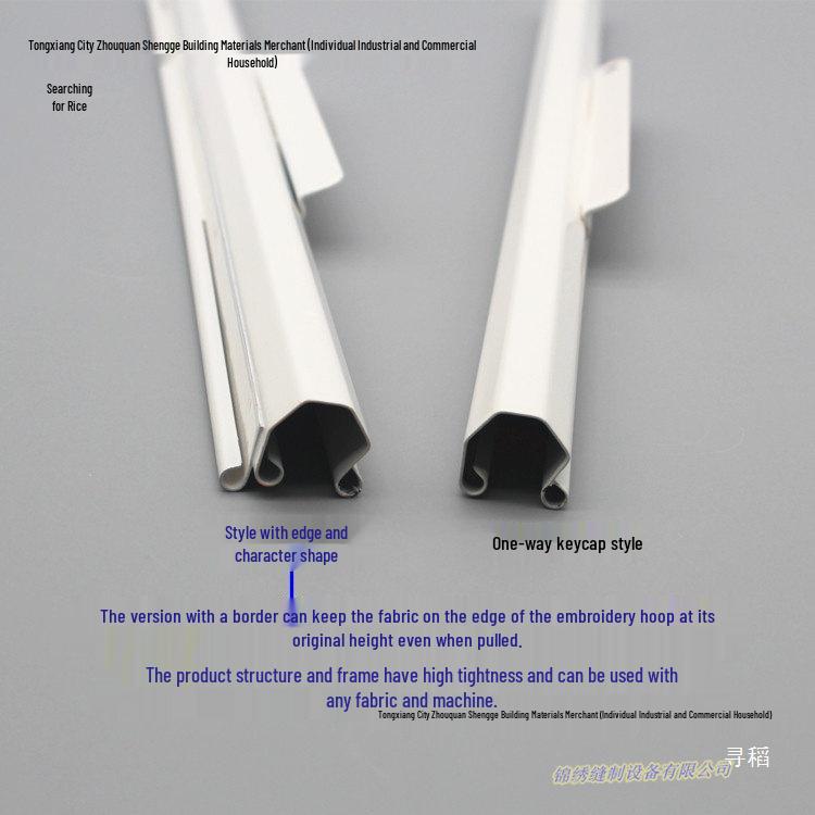 Stainless Steel Anti-Jump Cloth Clamp for Computer Embroidery Machines