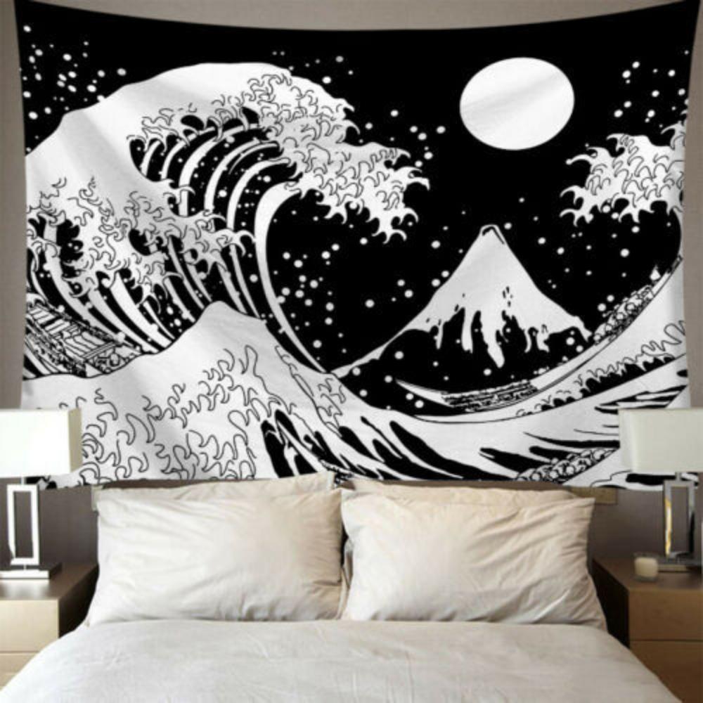 Indian Mandala Tapestry Sun Tarot Tapestry Moon Tapestry Psychedelic Carpet Witchcraft Tapestry