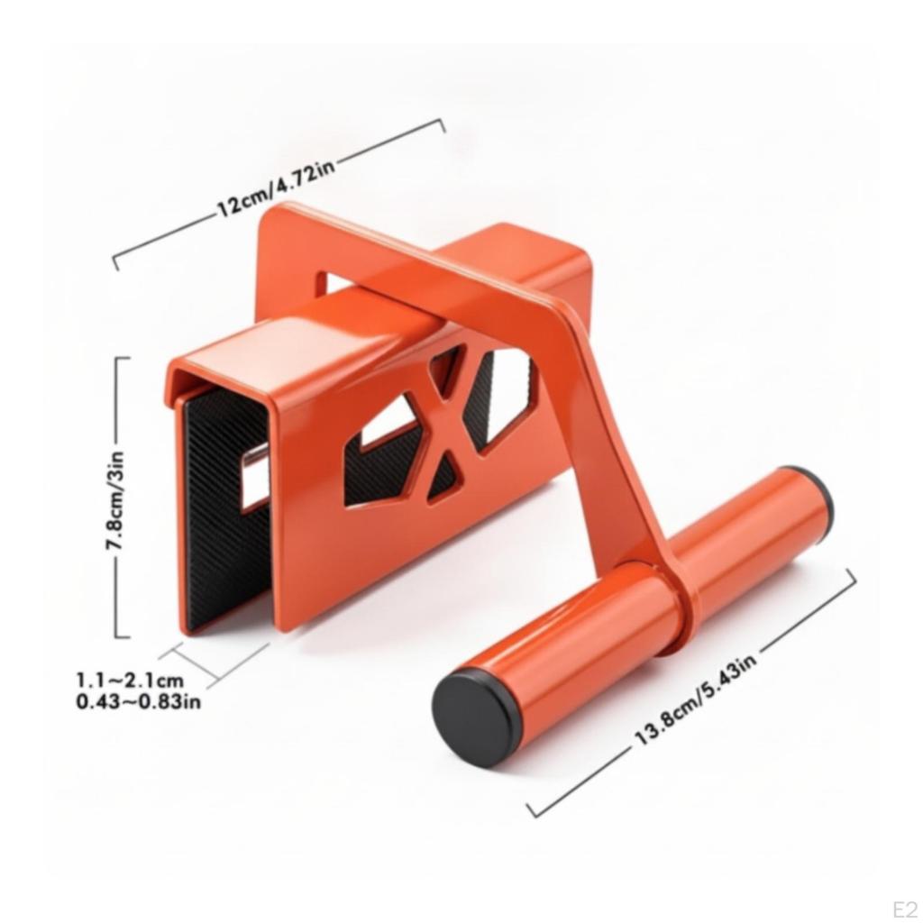 Compact Lifting Clamp with Foam Pads | Ergonomic Cylindrical Grip, HandOperated Board Clamp, for