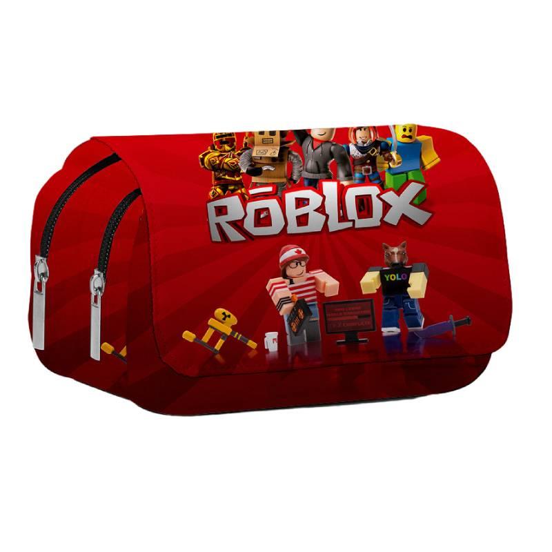 3d New Virtual World Roblox Dual-layer Pencil Case For Elementary And Middle School Students