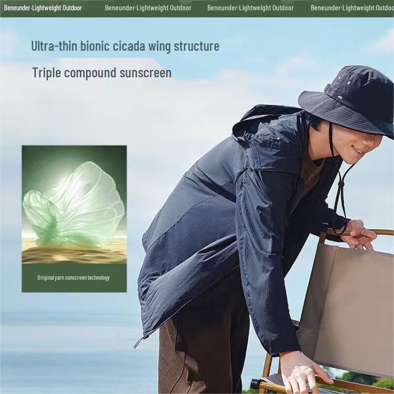 Men s Cooling UV Protection Hooded Jacket