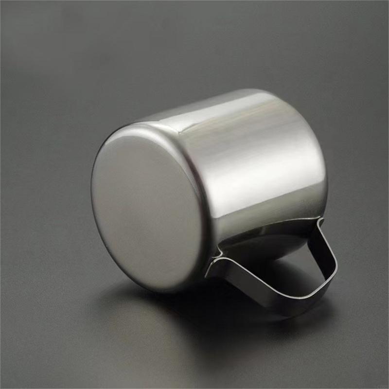 Stainless Steel Espressos Frothing Cup Milk Frother Pitcher Milk Frothing Jugs Latte Pitcher for Home Kitchens and Cafes