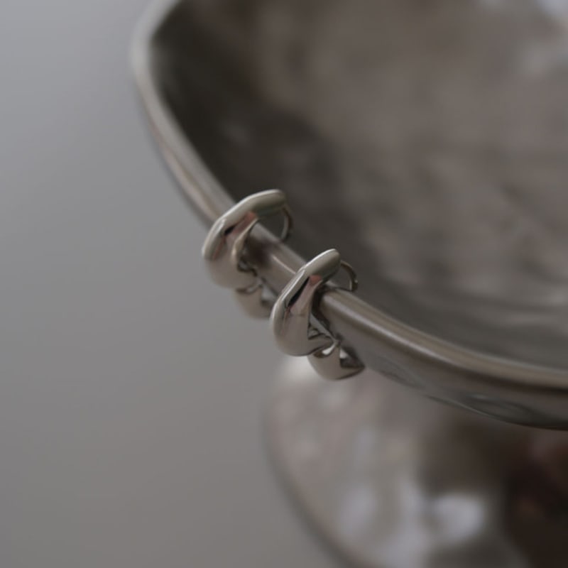 Youngglow Silver925 Arc Earrings (2color)