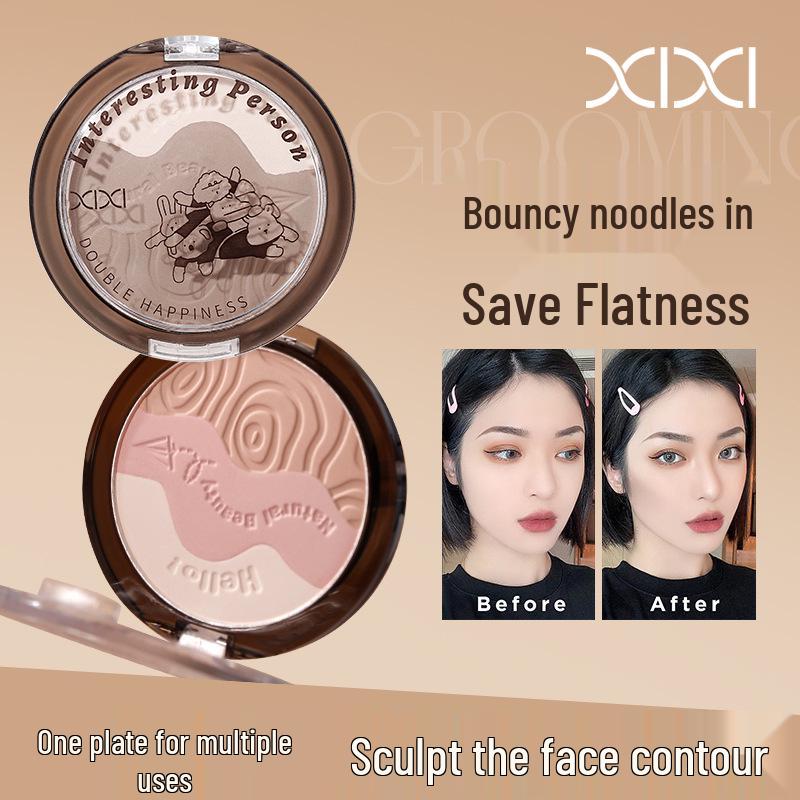 XIXI 3-Color Contour & Highlight Palette for 3D Face Sculpting & Shadowing
