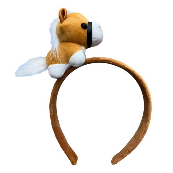 Headband Year of Horse 2026 Cartoon Headwear Soft Plush Material Comfortable Fit Hair Hoop Cosplay Photo Prop