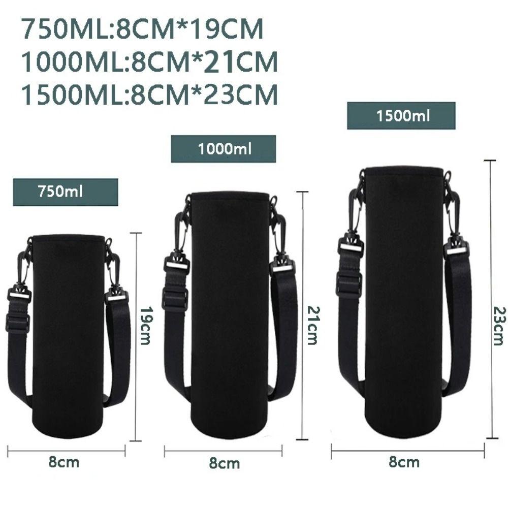 Neoprene Insulated Bottle Pouch Adjustable Strap Bottle Bag Portable Water Bottle Sleeve