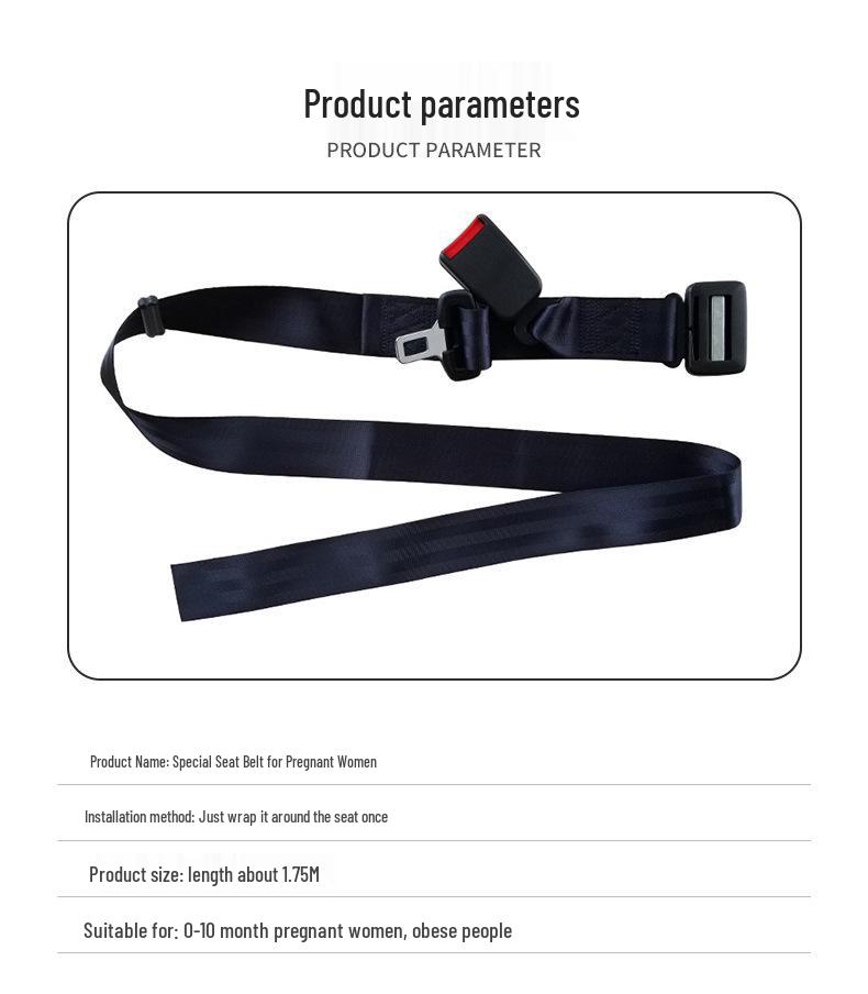 Maternity Car Seatbelt for Pregnancy: Anti-Pressure Abdomen Protection