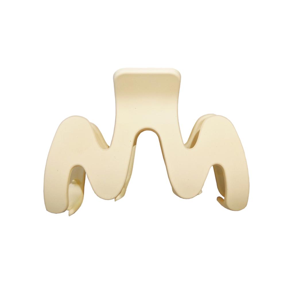 

1PC Stylish Wavy Grab Clip Shark Clip Hair Clip Large Grab Clip Hair Accessory High-end Hair Clip Headwear бежевый