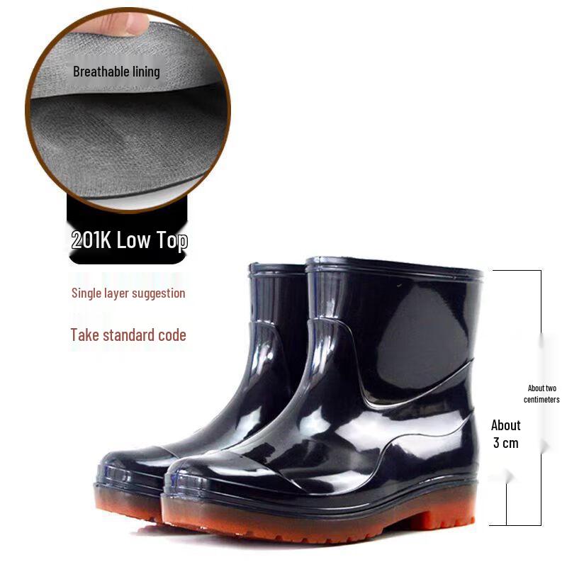 Men's High-Tube Waterproof Work Rain Boots