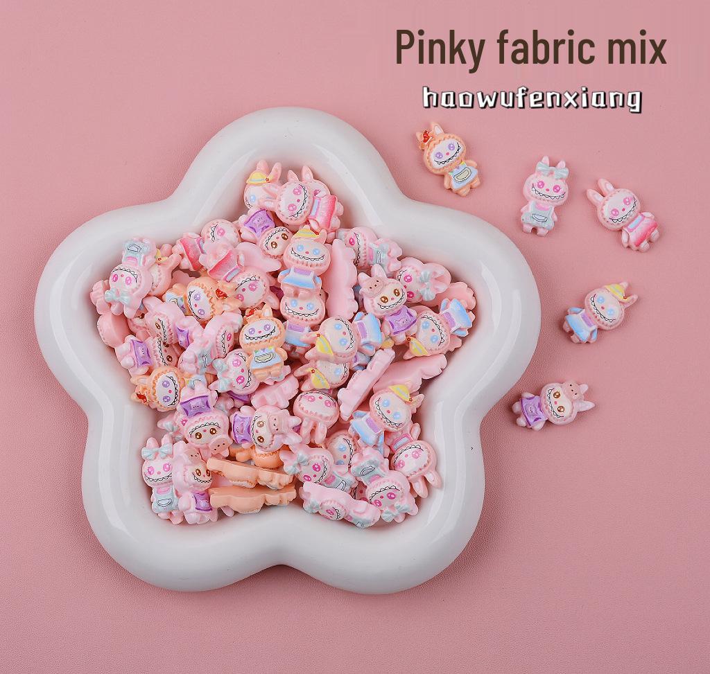 Labubu Keychain Blind Bag: Mini DIY Resin Accessories, Creative Gift, Schoolbag Pendant