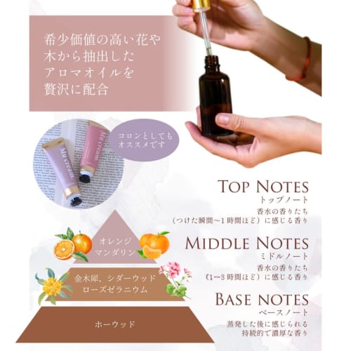 [FIRSTESSENCE] RICCA. Hand & Hair Fragrance Cream Mu cream. 30g. Contains bakuchiol. Can be used during the day or as a cologne alternative. (with Kin