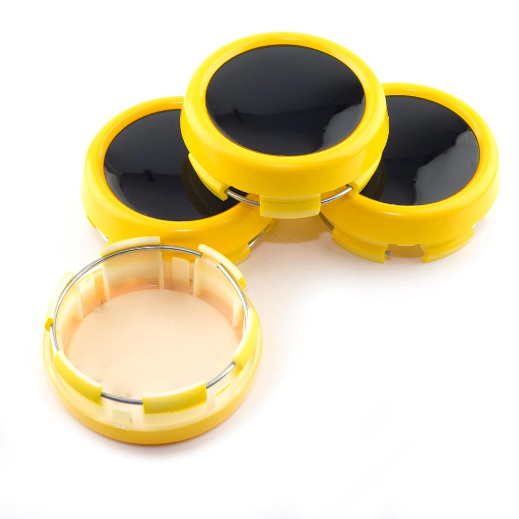 Rhinotuning Cache Central 79mm 73mm Cache Central de Roue Jaune