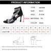 Fashion Shiny Crystal High Heels Sandals for Women 2025 Fashion Zipper Stiletto Heel Party Shoes Woman Summer Peep Toe Ankle Sandals