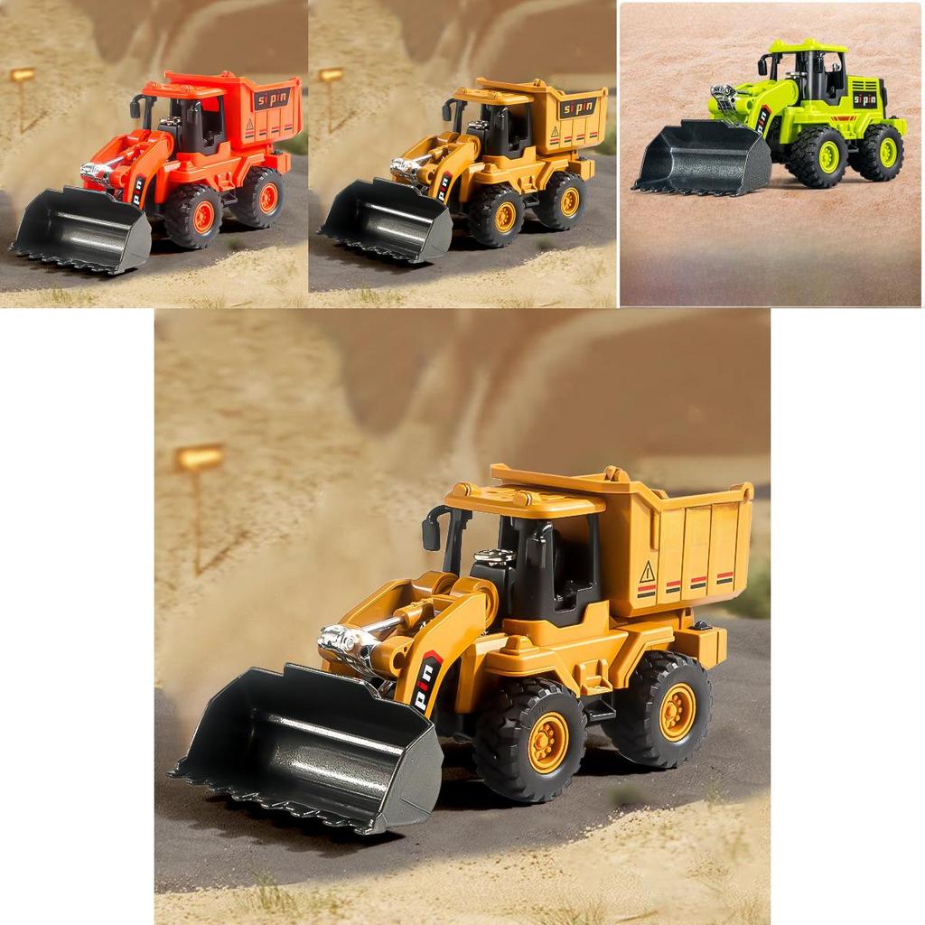 Childrens Bulldozer Model With Alloy Scoop And Inertia Drive For Kids Play And Handeye Coordination Development