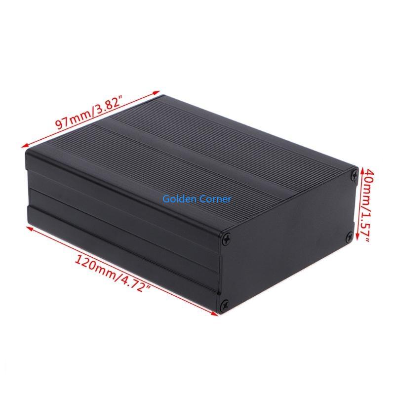 E15D Aluminum Box Enclosure DIY Electronic Project Black Instrument for Case 120x97x4