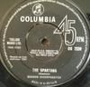 7inch Record SOUNDS INCORPORATED  The Spartans DB7239 Columbia 1964 UK Rock Used