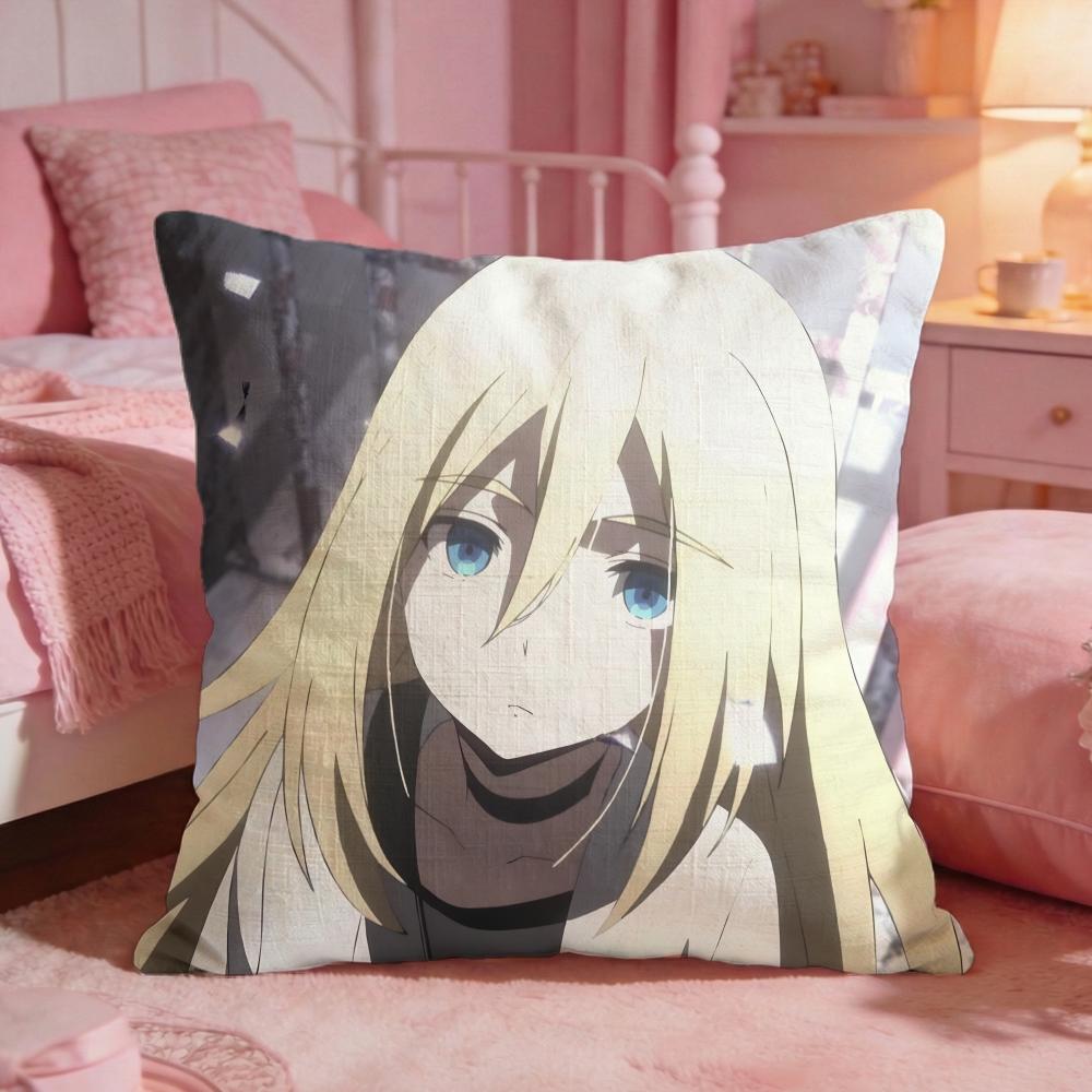 Angels Of DDeaths Anime Cushion Cover Premium Comfort Reversible Pillow Cove Two In One Design For Any Room  Car Interior