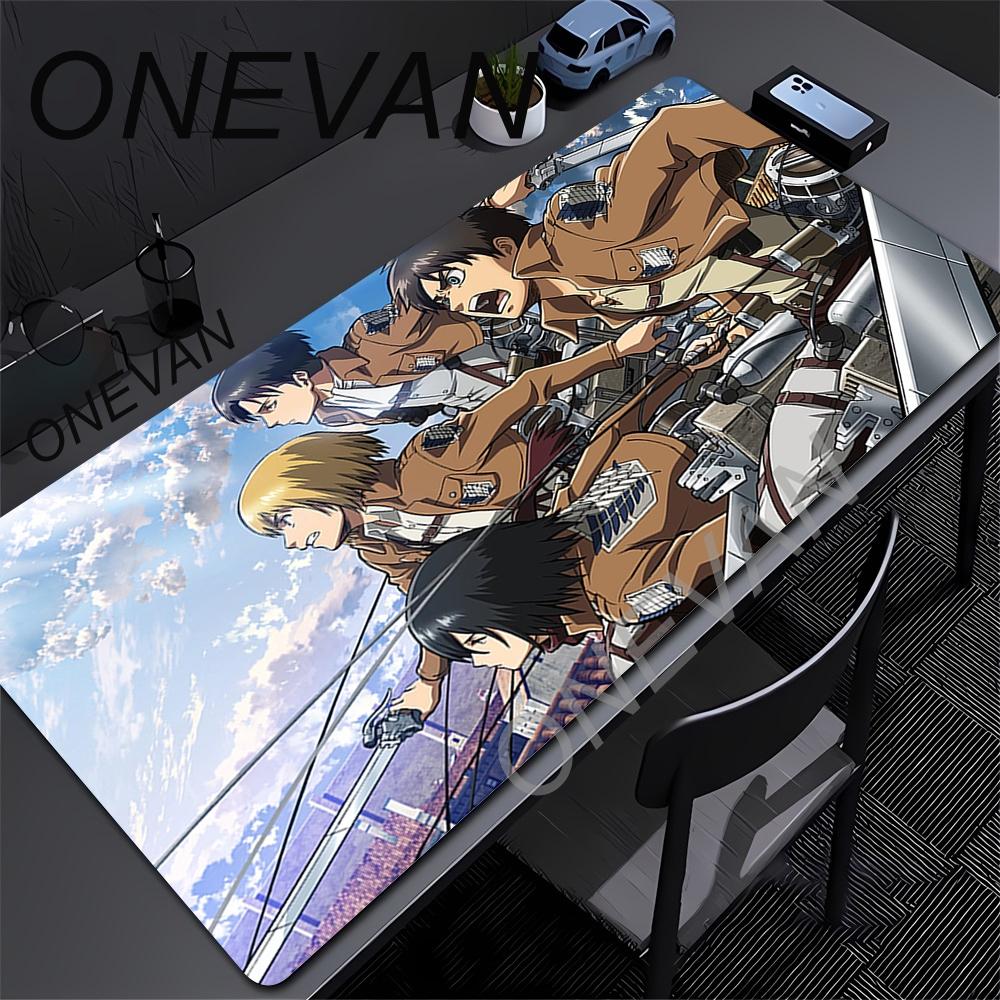 Mouse Pads Anime Mouse Pad Gamer Keyboard Mousepad Pc Computer Soft rubber Desk Mat Gaming Pad A-attack on Titans Mouse Mats