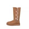 Fur Integrated Snow Boots Women's 2025 Winter New Thick-soled High Tube Two Wear Folded Versatile Thickened Warm Cotton Shoes