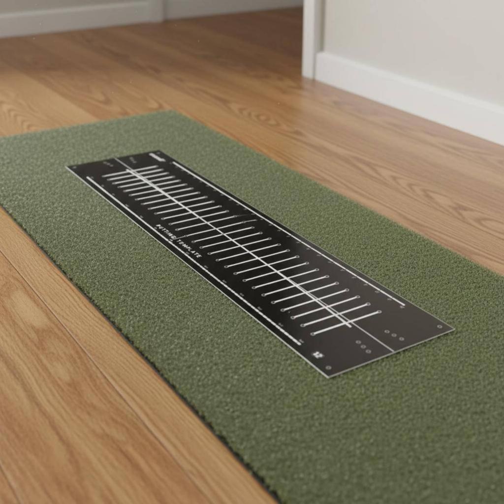 Putting Practice Aid Visual Alignment Tool Improves Accuracy Putter Swing Path