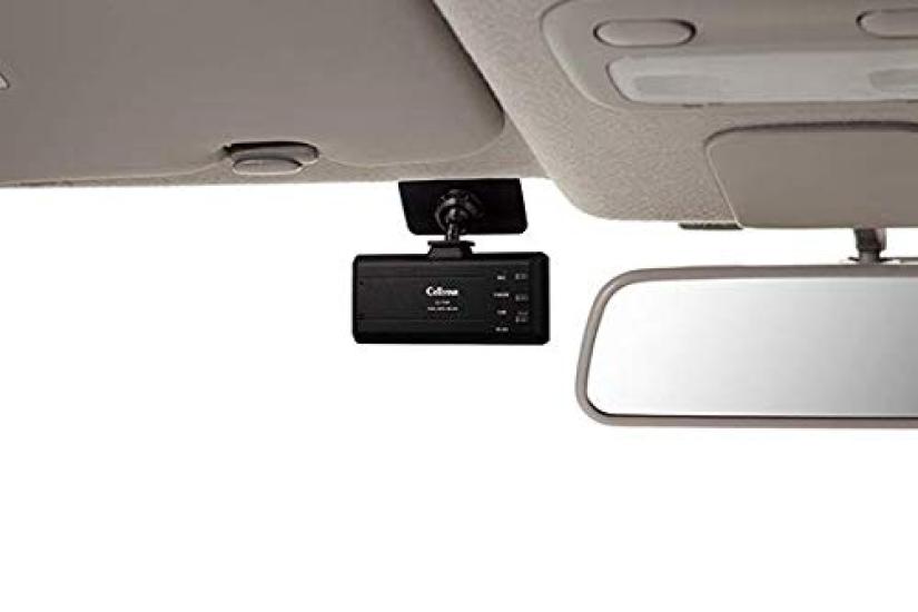 CELLSTAR Drive Recorder with 1 Front 2 Megapixel Full HD 32GB microSD Parking Safe Driving Rear View Display on Made in Warranty CS-71FW Camera, HDR,