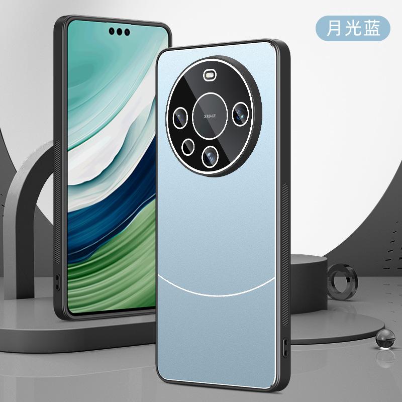 Applicable To Huawei Mate60 Mobile Phone Case Integrated Lens Film Anti-skid Matte mate60Pro Anti-drop Protection Gold Shield