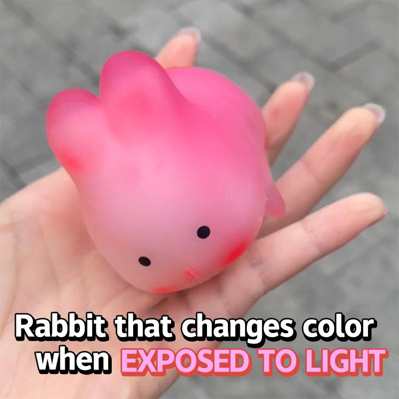 Anti-Stress Toy Color-Changing Cute Heart Rabbit Squeeze Fidget Toys Squishy Anti Stress Funny Stress Relief For Kid Adult Gift