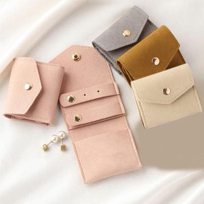 Mini Jewelry Case Functional Storage Organizer Foldable Jewelry Bags for Ring Earring Necklace Packing Pouches Travel
