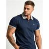 Polo da uomo estiva con cerniera ricamo logo manica corta da uomo ampio risvolto morbido confortevole tinta unita sottile