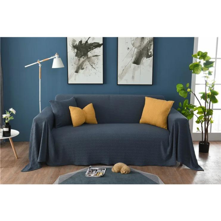 Solid Sofa Cover for Living Room Green Yellow Pink Blue Sofa Towel Luxury Blanket Couch Cover Sofas Covers Universal