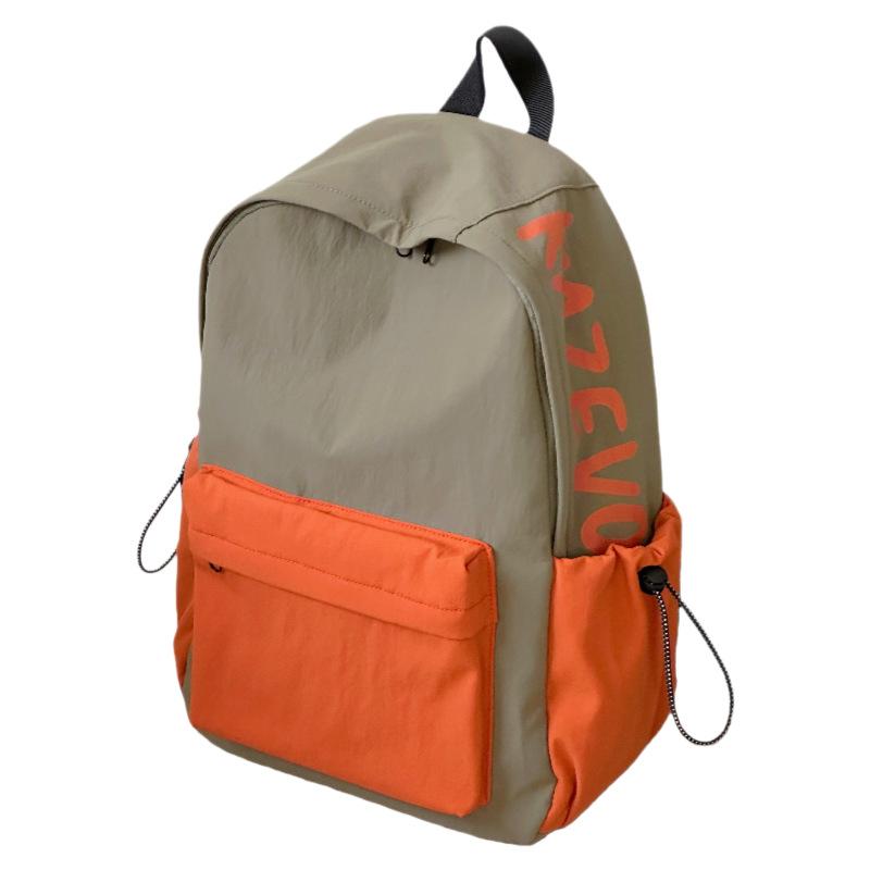 Schoolbag Japanese simple letter casual backpack sweet small fresh large capacity backpack junior high school lightweight student schoolbag
